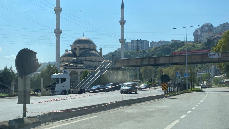 Kazaların ardı arkası kesilmeyen yol kapatıldı