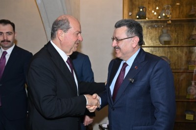 Başkan Genç ve Trabzon heyeti, KKTC Cumhurbaşkanı Ersin Tatar'ı ziyaret etti