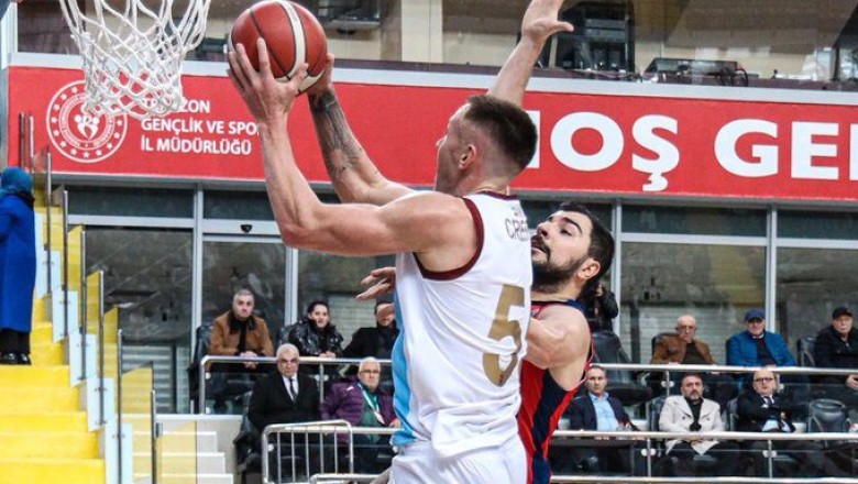 Trabzonspor Basketbol, kendi sahasında son periyotta kazandı