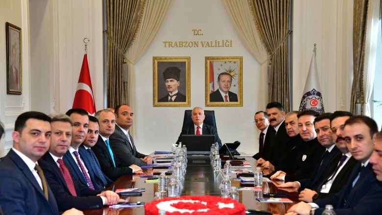 Trabzon'da İl Güvenlik ve Asayiş Koordinasyon Kurulu toplantısı gerçekleştirildi