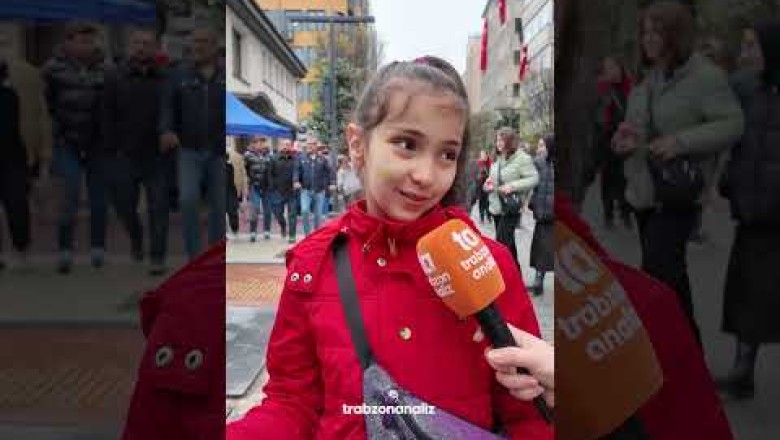 Trabzon'da miniklerin 23 Nisan coşkusu!
