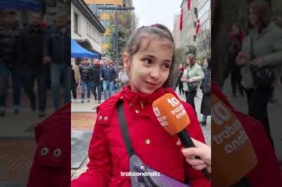 Trabzon'da miniklerin 23 Nisan coşkusu!