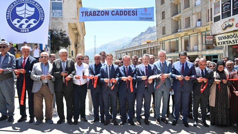 Şemdinli'de 'Trabzon Caddesi' açıldı!
