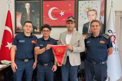 Trabzon İtfaiyesi'nden Şemdinli'ye eğitim desteği