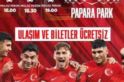 Büyükşehir, milli maça ücretsiz taşıyacak