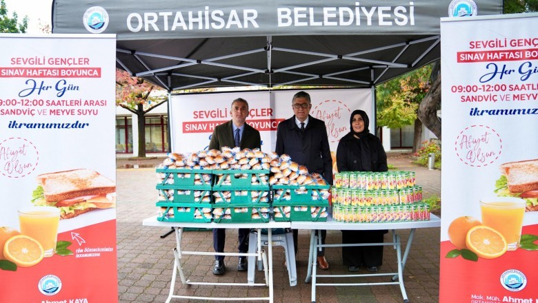 Ortahisar Belediyesi'nden sınav haftasında öğrencilere destek
