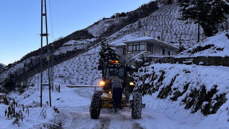Büyükşehir ekipleri kapalı yıl bırakmadı