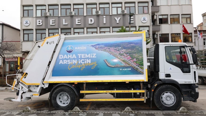 Arsin'de temizlik işlerine takviyeler devam ediyor