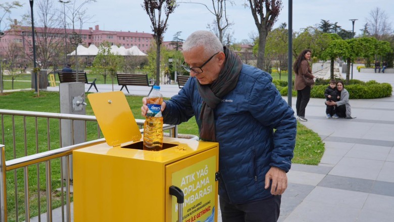Ortahisar Belediyesi, atık yağ toplama kumbaralarını hizmete sundu